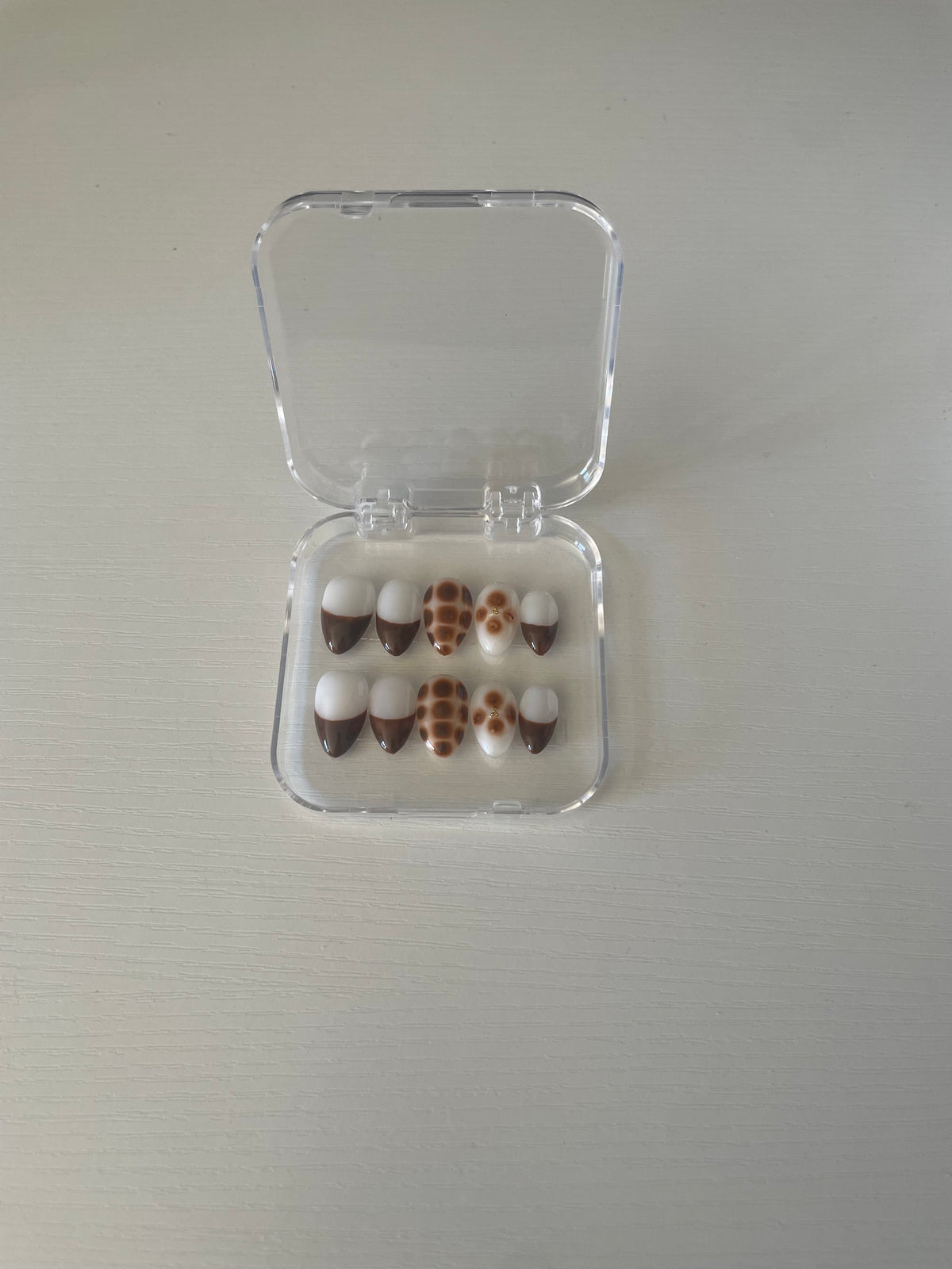 Press on nails-Cocoa Bloom