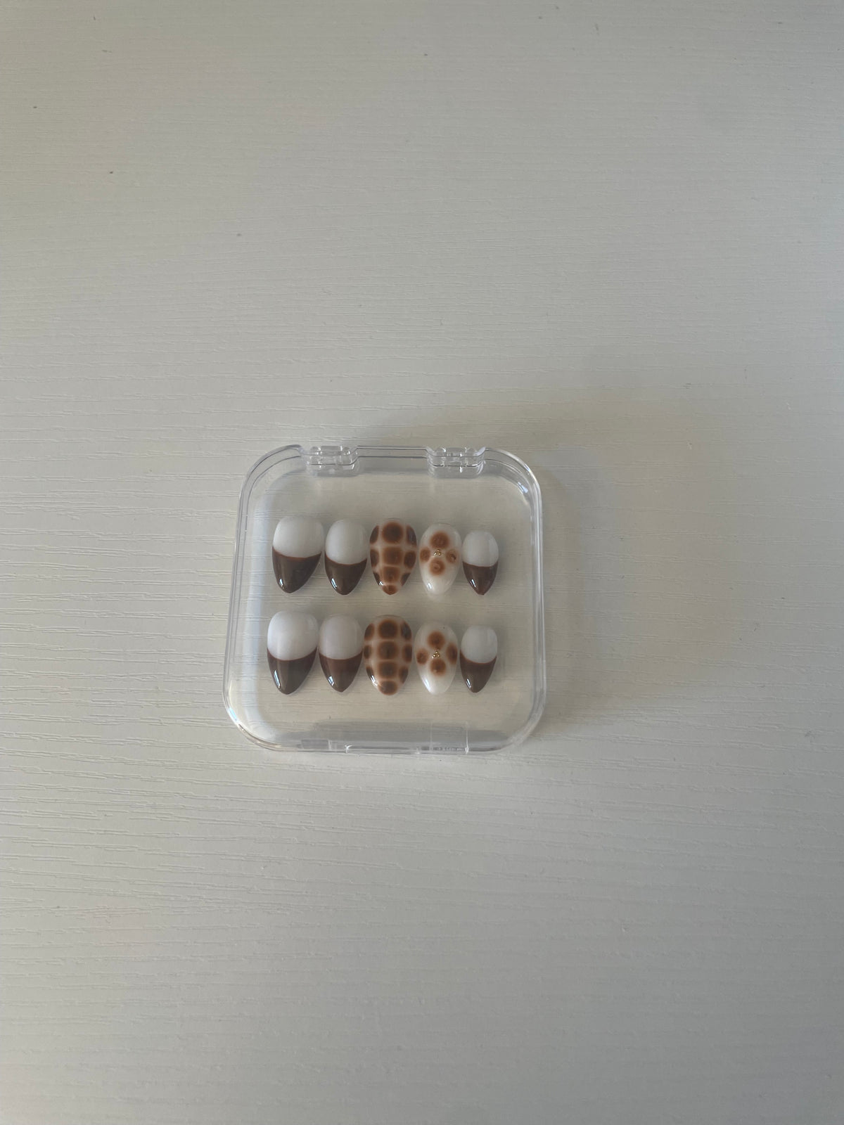 Press on nails-Cocoa Bloom